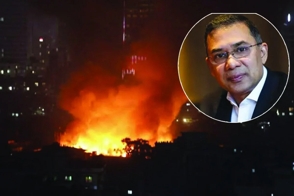 Fire on kakrail mosjid, tareq rahman